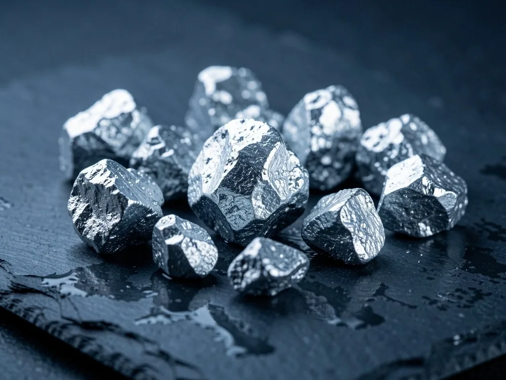 Raw zinc mineral nuggets